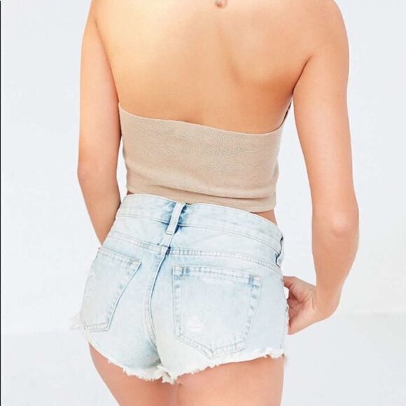 BDG Dolphins Low Rise Light Blue Shorts - Picture 1 of 6
